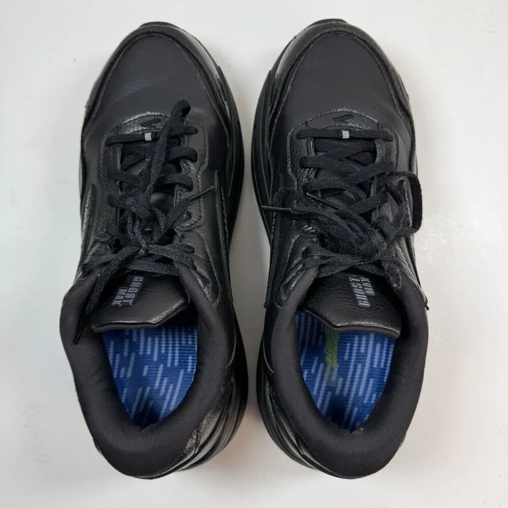 Brooks Ghost Max L 1104431D072 Mens US 10 D Running Shoes Black Leather Sneaker